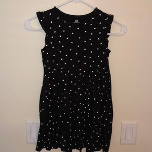 Casual Black Dress w/ Pink & White Triangles 💗🖤